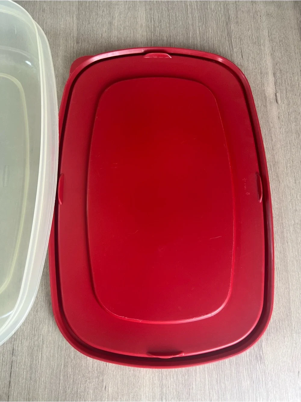 Rubbermaid Easy Find Lid Container 1.5 Gallon 24 Cup Red Freezer Safe 7J73